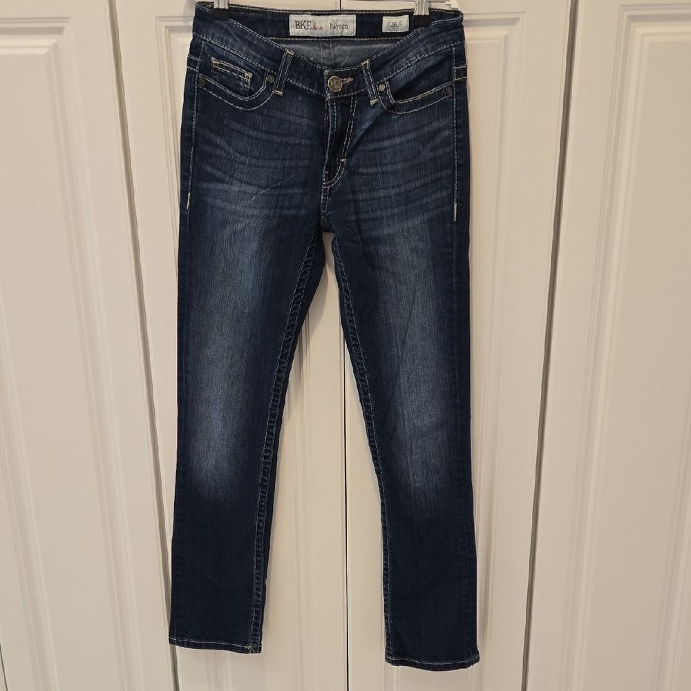 BKE Women's Dark Indigo Skinny Jeans